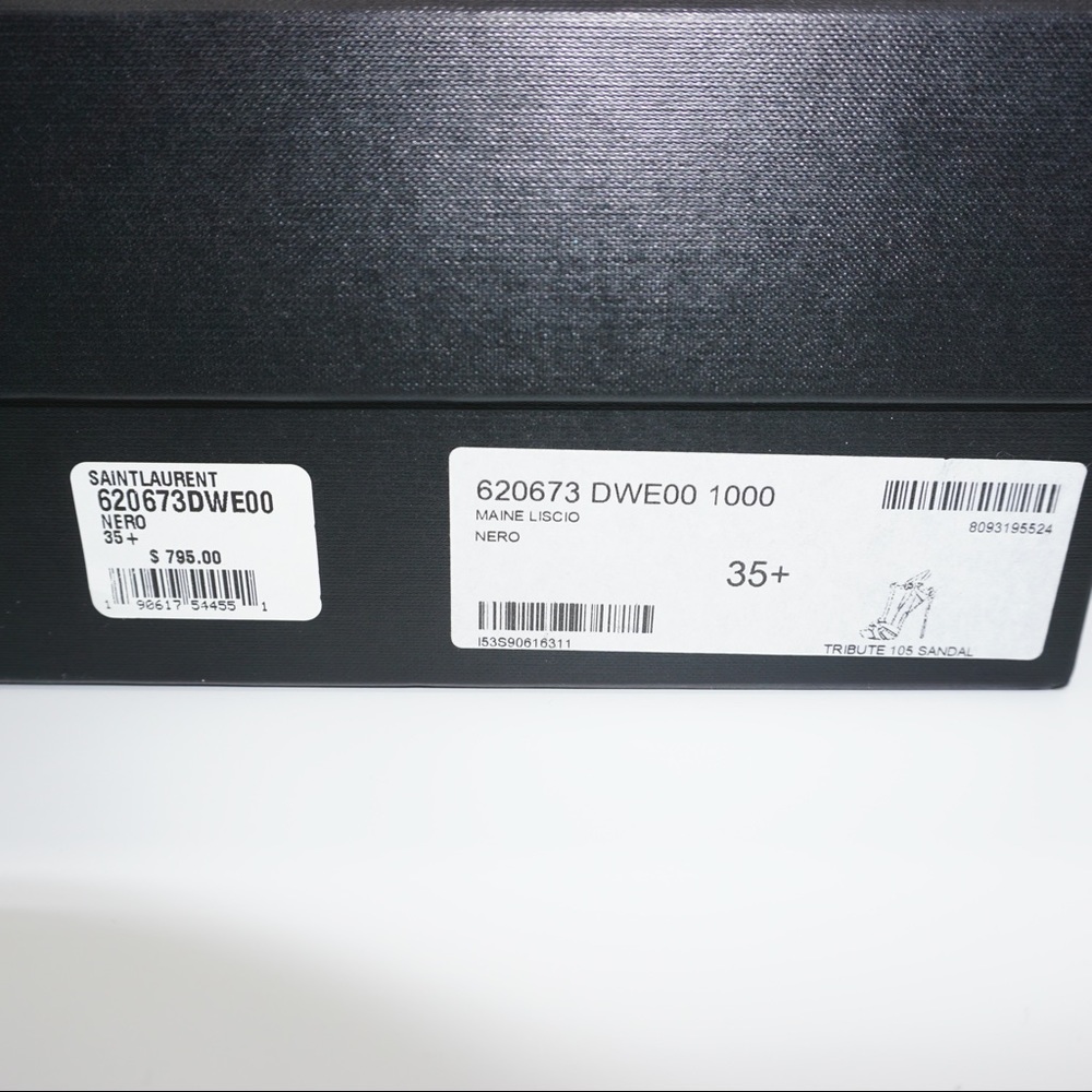 Saint Laurent Tribute 105 Sandal Black - Picture 11 of 12